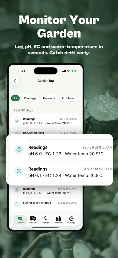 Anyponics App Store screenshot 3 rendered by ZET Frame