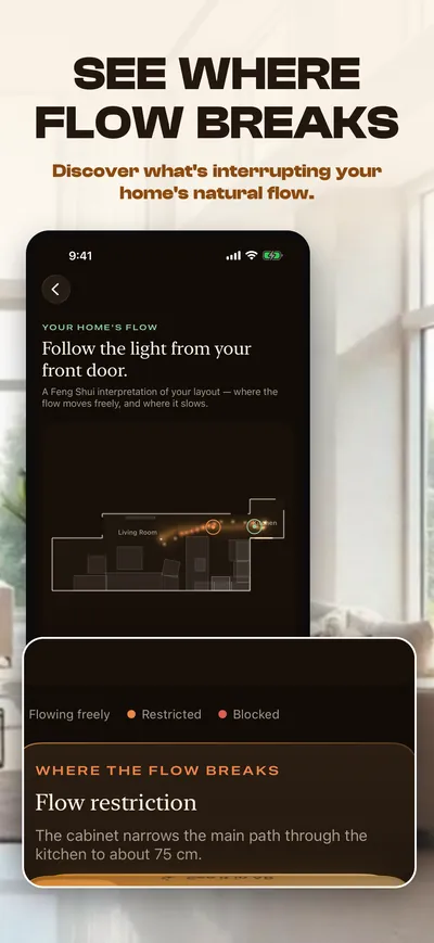 Feng Shui AR App Store screenshot 3 rendered by ZET Frame