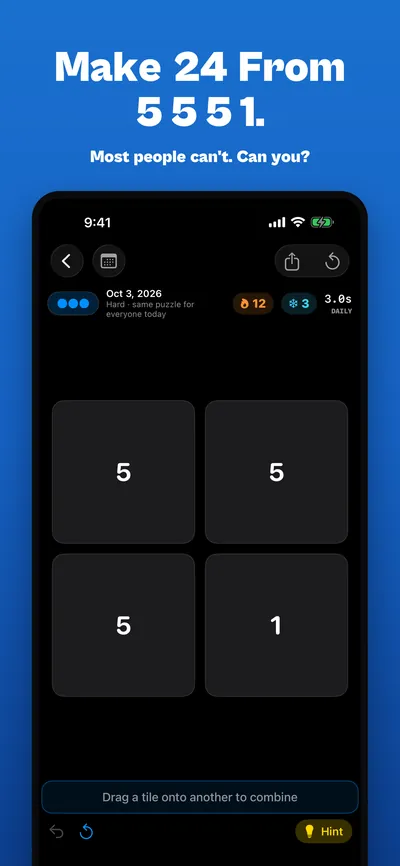Quick Maths App Store screenshot 1 rendered by ZET Frame