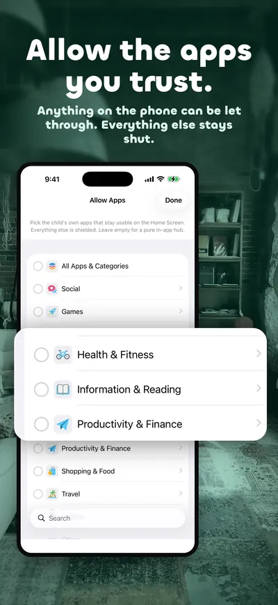 Reef App Store screenshot 2 rendered by ZET Frame