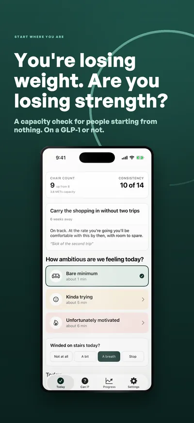 Unfitly App Store screenshot 1 rendered by ZET Frame