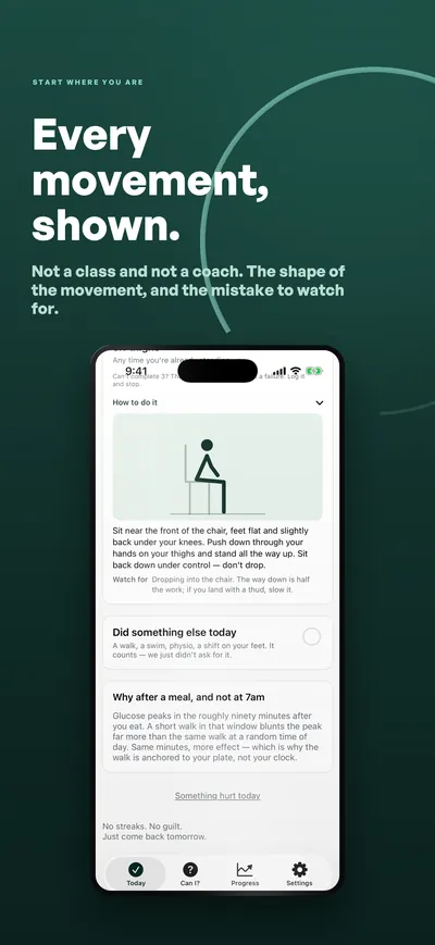 Unfitly App Store screenshot 3 rendered by ZET Frame